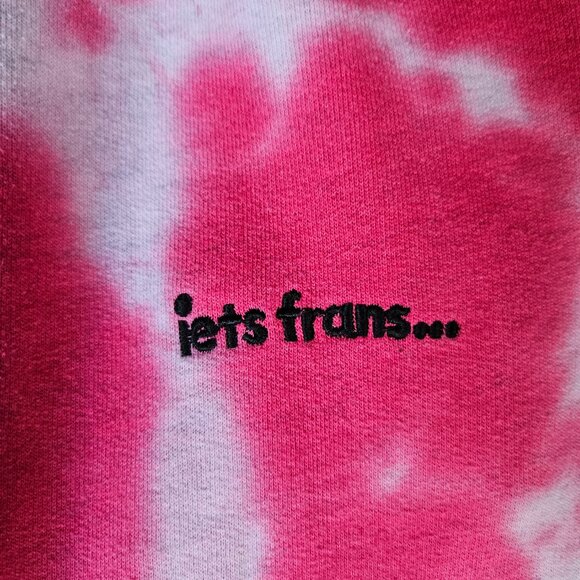 iets frans Sweatpants Womens Large Tie Dye Acid Wash Fleece Lounge Pockets Gym - Picture 5 of 11